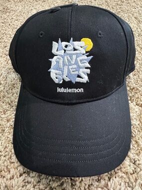 Lululemon Unisex Structured Ball Cap Los Angeles Black size S/M BRAND NEW